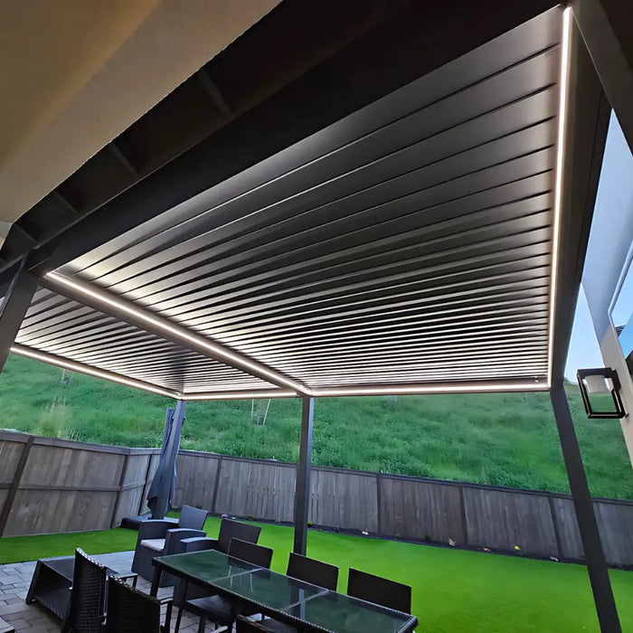Bon Pergola - 13x19 Villa Pergola Kit - Louver Closed