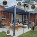 Bon Pergola - Villa Pergola Freestanding - Parts Labeled