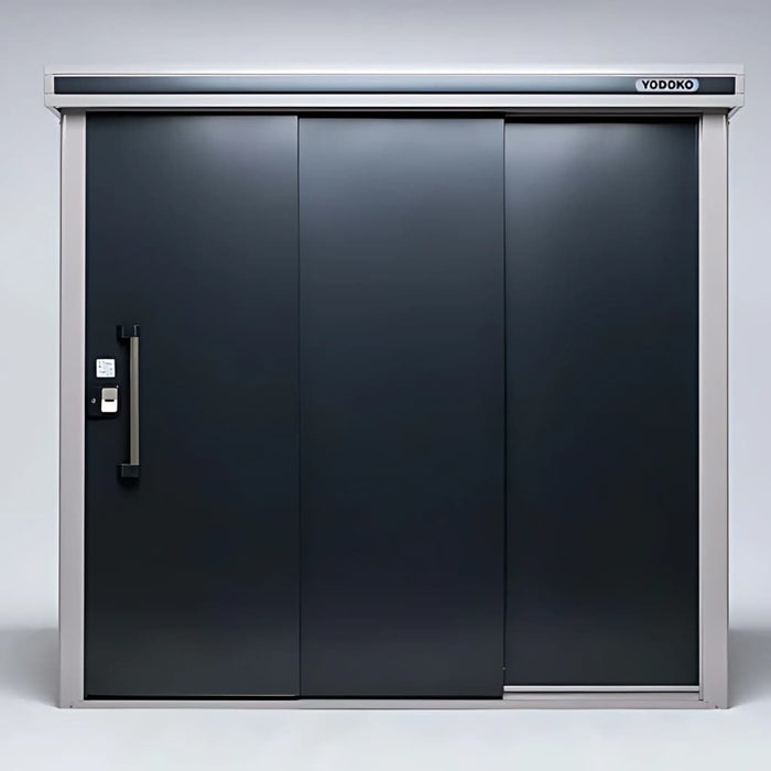 YODOKO - Premium Outdoor Large Metal Shed LMDS - Front
