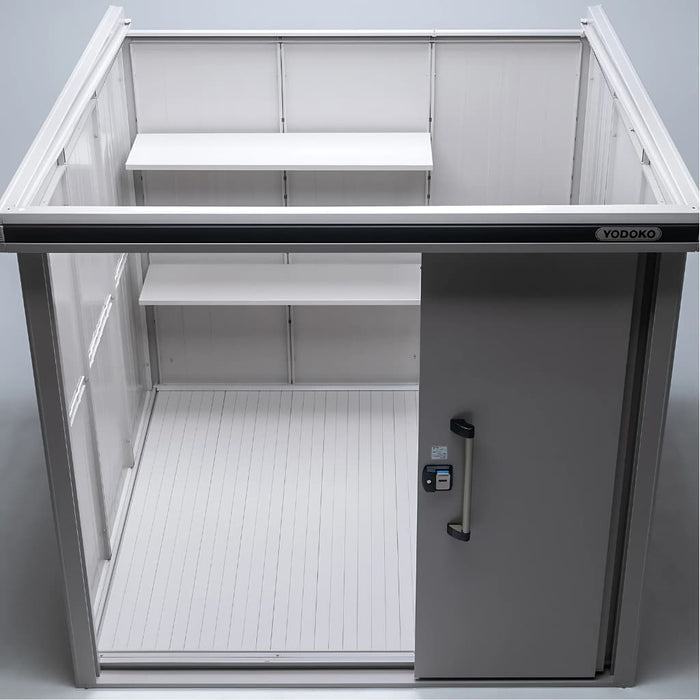 YODOKO - Premium Outdoor Large Metal Shed LMDS - Interior