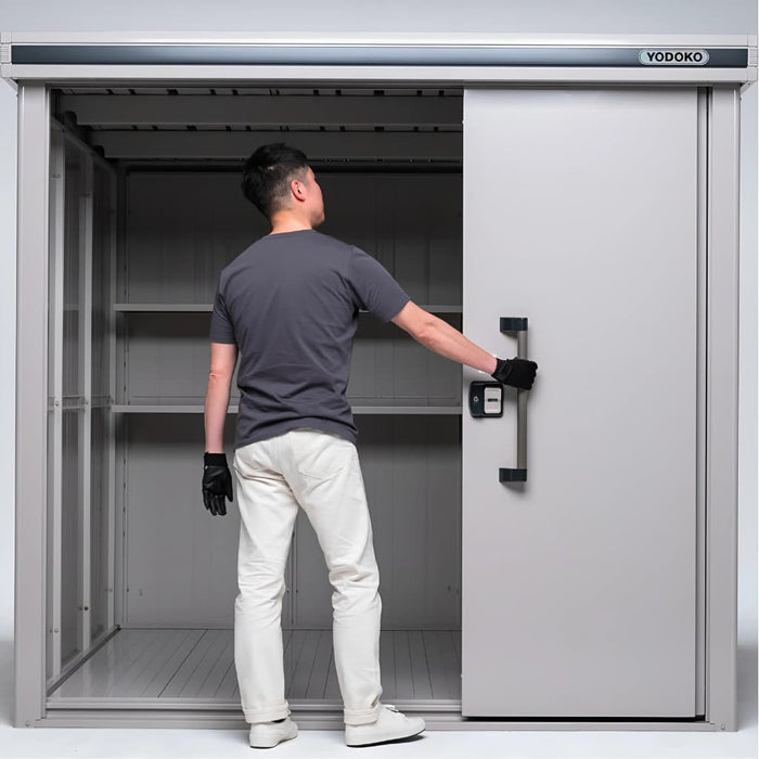 YODOKO - Premium Outdoor Large Metal Shed LMDS - with Model