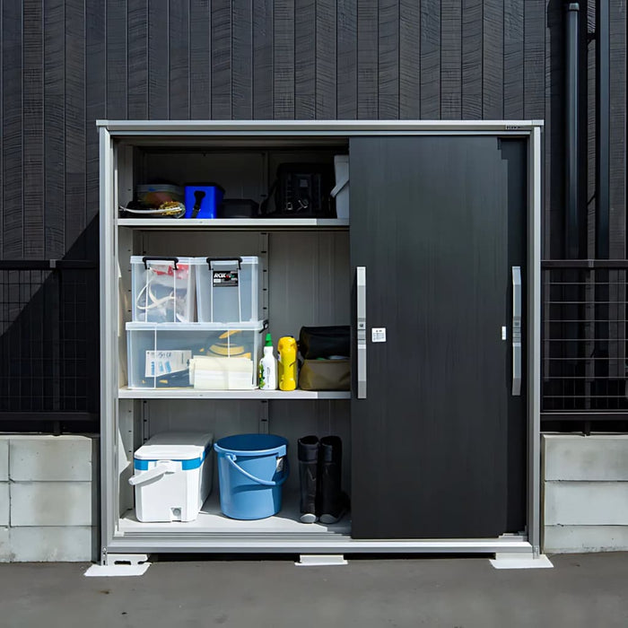 Yodoko Premium Outdoor Metal Shed - Dark