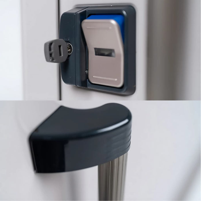 YODOKO - Premium Outdoor Large Metal Shed LMDS - Door Lock
