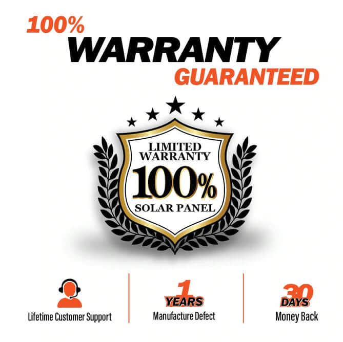 800 Watt Complete Solar Kit - Warranty