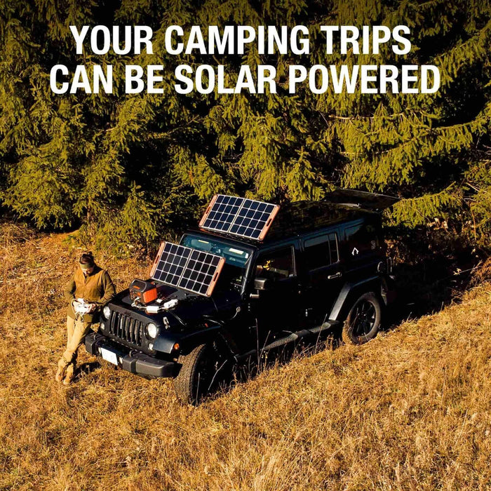 Jackery Solar Generator 1000 with Solar Saga - Advertisement