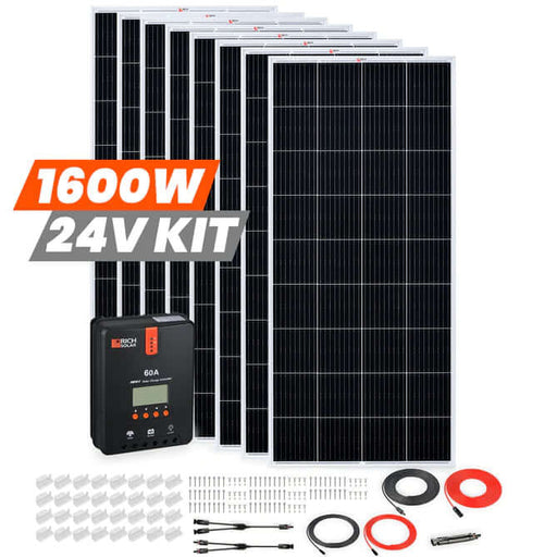 1600 Watt Solar Kit with 60A MPPT Controller