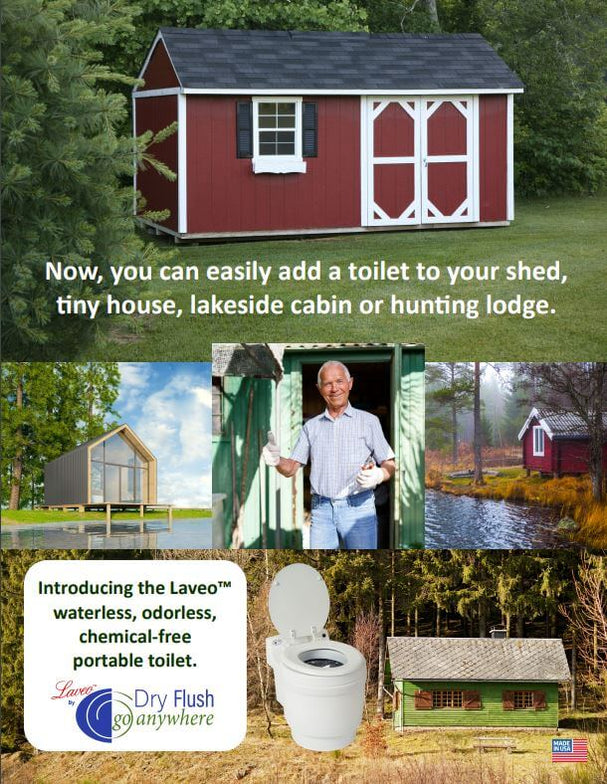 Electric Toilet Laveo™ by Dry Flush Portable Toilet