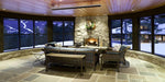 Heatstrip Cafe 2400 Watt 208 Volt Electric Radiant Outdoor Patio Heater placed indoor living room