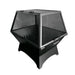 36X30-Rectangle-Fire-Pit-With-Grate-Carbon-Steel-With-Hybrid-Hinged-Screen-sideview