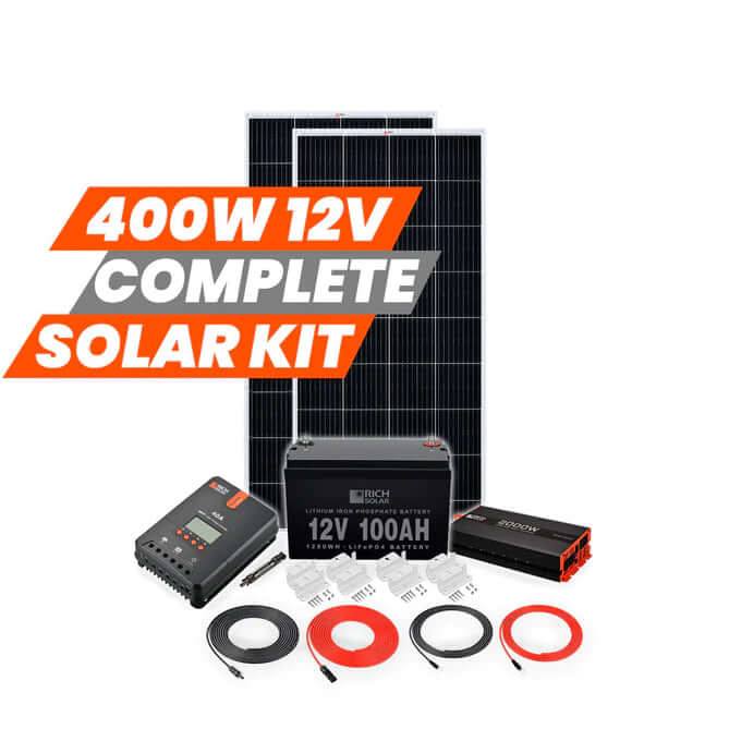 400 Watt Complete Solar Kit - Contents