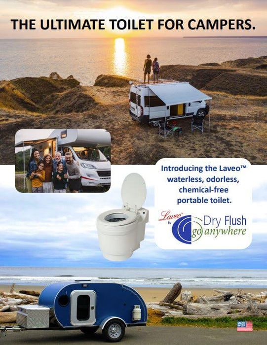 Laveo™ by Dry Flush – Portable Toilet - Advertisement