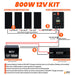 800 Watt Solar Kit with 60A MPPT Controller