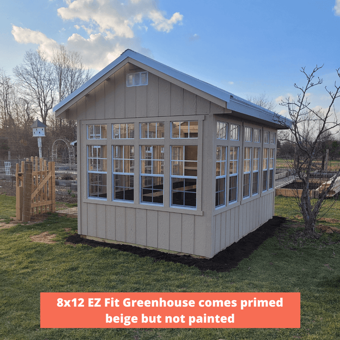 EZ Fit Greenhouse Kit Windows back view
