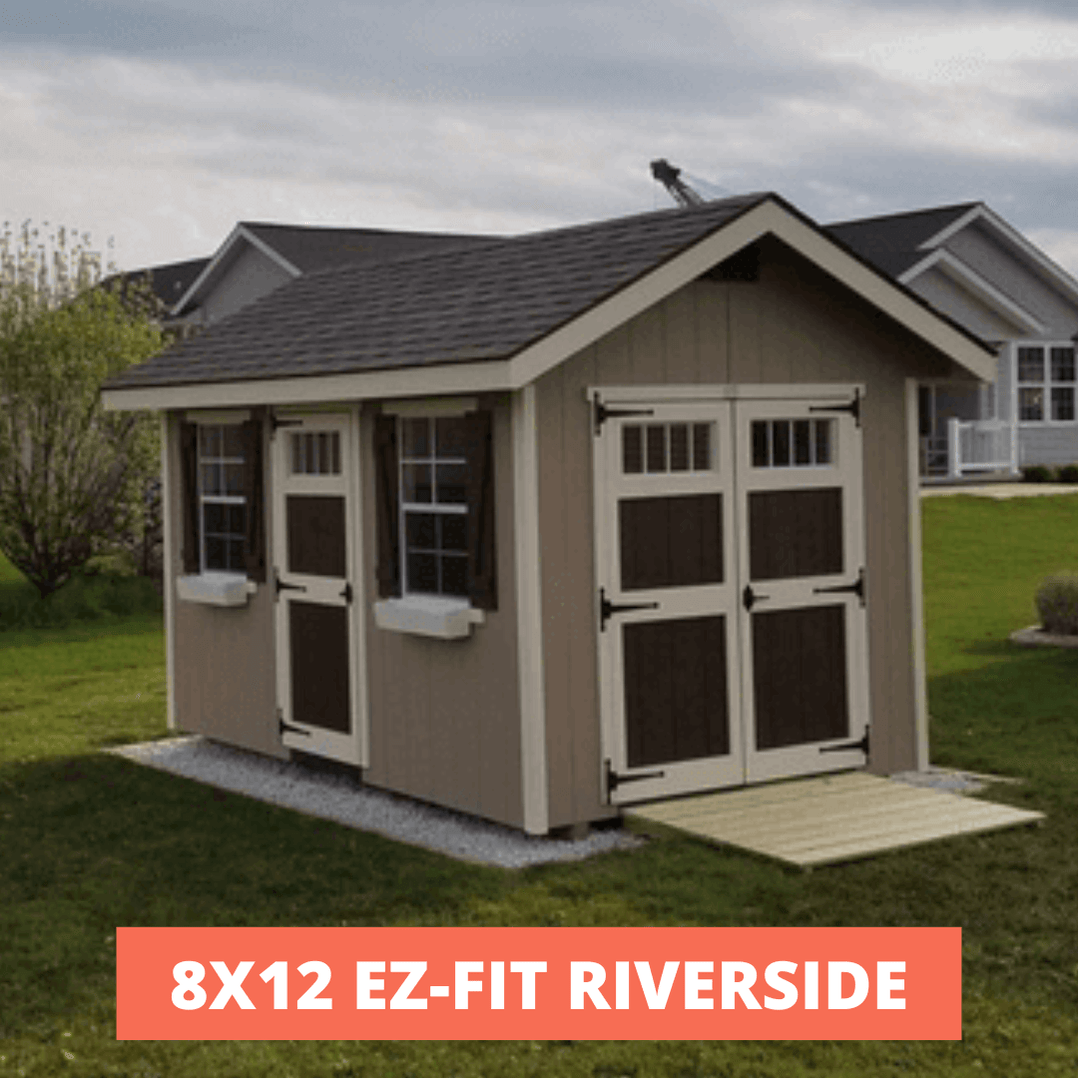 Amish Made Ez Fit Riverside Shed Kit Shed House Plans Shed Cabin Shed Building Plans Diy Shed