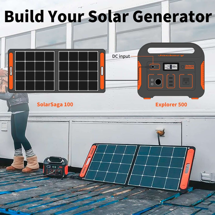 Jackery Solar Generator 500 (Jackery 500 + SolarSaga 100W) - DC Input