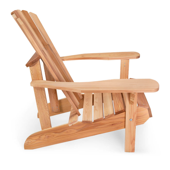 homestead cedarworks patio wooden adirondack chair side