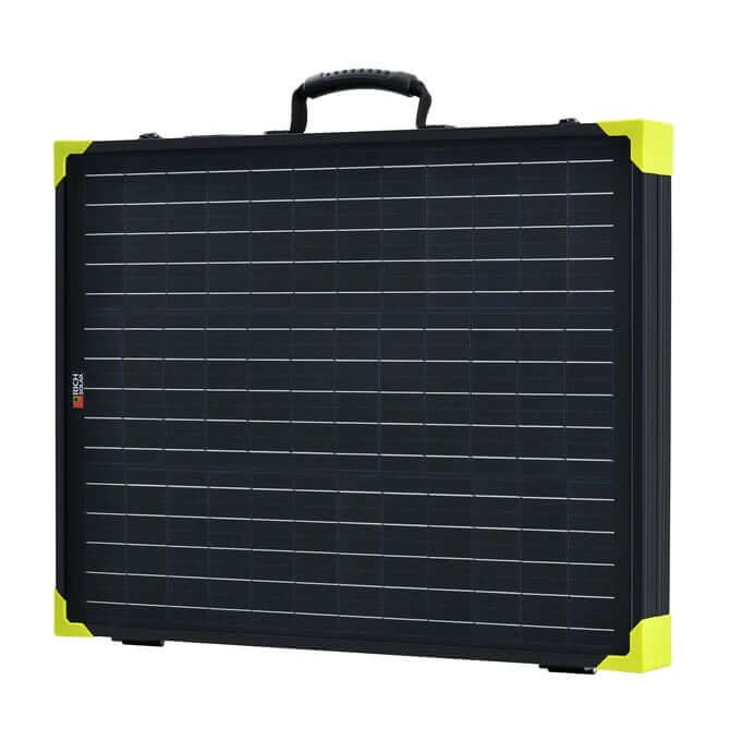 Mega 200 Watt Briefcase Portable Solar Charging Kit - Folded Back View
