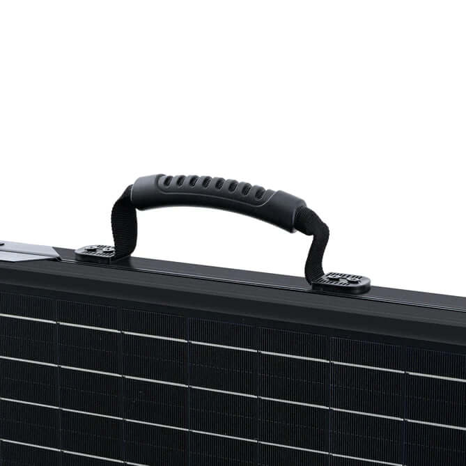 Mega 200 Watt Briefcase Portable Solar Charging Kit - Handle