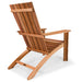 homestead cedarworks adirondack patio wooden chair & ottoman back