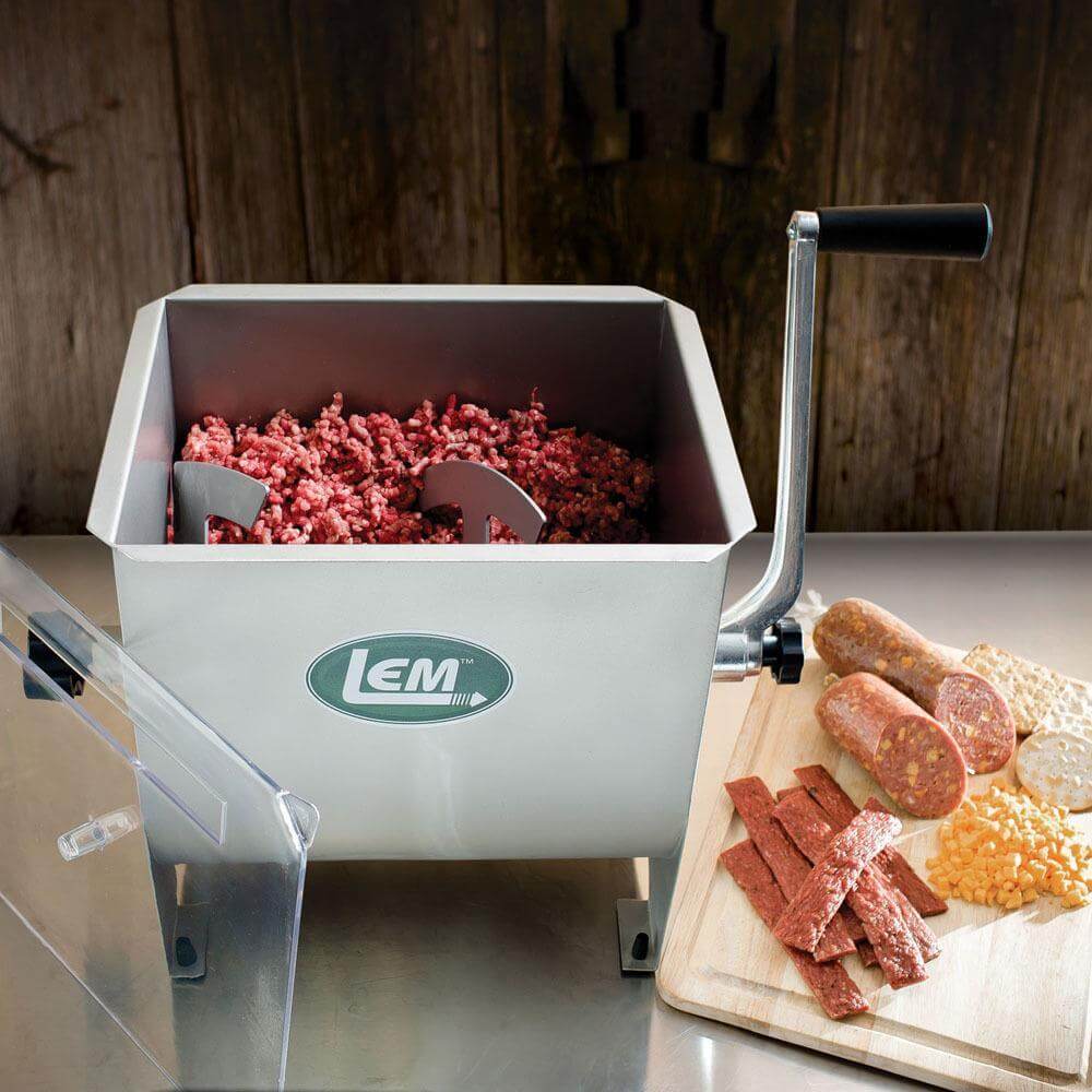 Lem Improved Big Bite Tilt Manual/Motorized 25 lb Meat Mixer