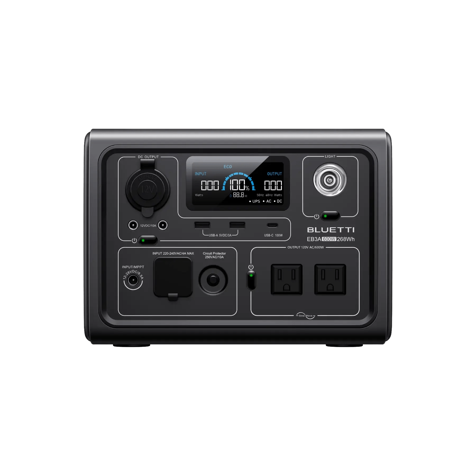Portable Power Station | BLUETTI EB3A 600W 268Wh