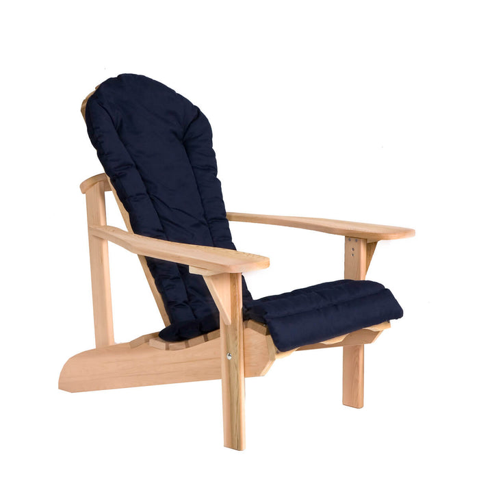 homestead cedarworks blue cushion on adirondack chair