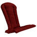 homestead cedarworks adirondack chair red cushion