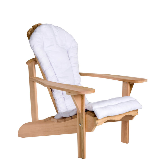 homestead cedarworks white cushion on adirondack chair