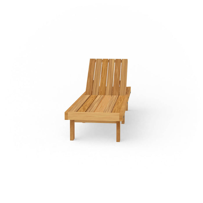 Cedar Chaise Lounger - Front View