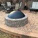 Master Flame Outdoor Round Fire Pit Dome Cover - Carbon Steel - Use