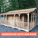 Cedarshed - Farmhouse Shed Kit - with OSB Roof