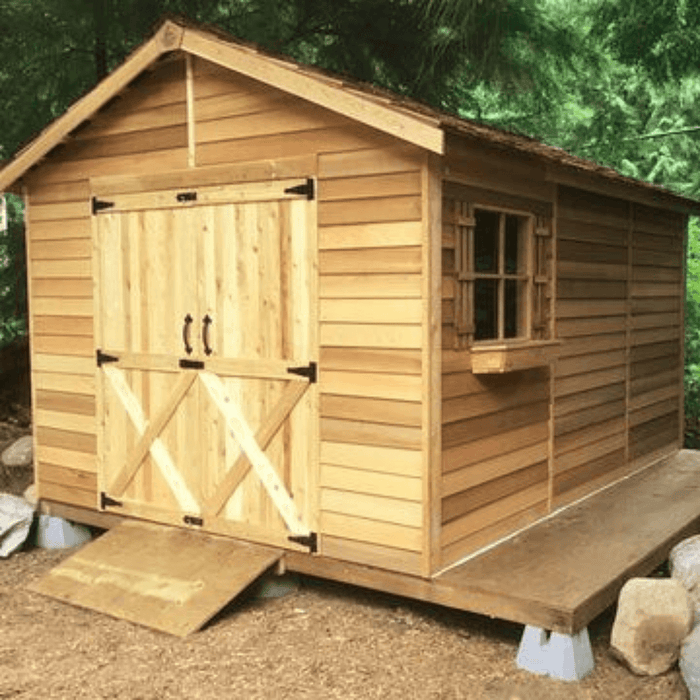 Cedarshed Rancher Large Shed Kit and Storage Solution