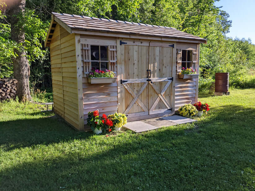 Cedarshed Longhouse Gable Style Double Door Shed Kit