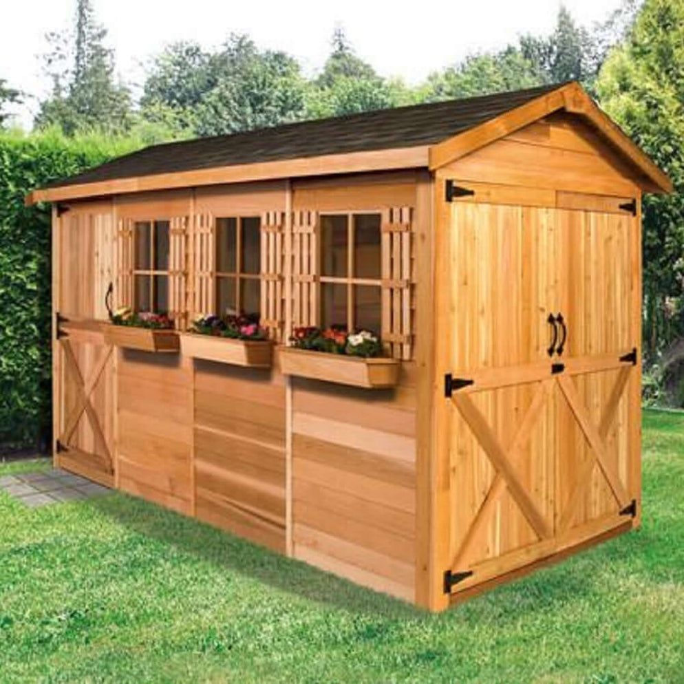 Cedarshed Boathouse Canoe & Kayak Storage Shed Kit