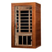 Golden Designs Dynamic Avila 1-2-person Infrared Sauna with Low EMF in Canadian Hemlock - Side View