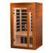 Golden Designs Dynamic Barcelona Elite 1-2-person Infrared Sauna with Low EMF in Canadian Hemlock - Side View