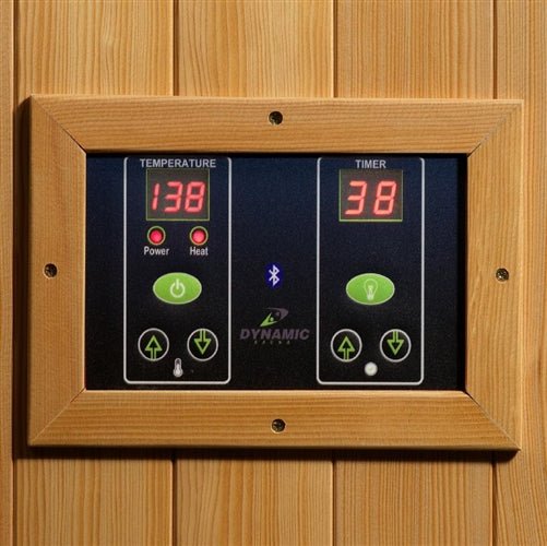 Golden Designs Dynamic Gracia 1-2-Person FAR Infrared Sauna with Low EMF in Canadian Hemlock