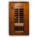 Golden Designs Dynamic Versailles 2-person Infrared Sauna with Low EMF in Canadian Hemlock - Front View