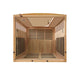 Golden Designs Dynamic Versailles 2-person Infrared Sauna with Low EMF in Canadian Hemlock - Top VIew