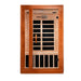 Golden Designs Dynamic Cordoba 2-person Infrared Sauna with Low EMF in Canadian Hemlock - Front View