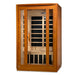 Golden Designs Dynamic San Marino 2-person Infrared Sauna with Low EMF in Canadian Hemlock - Front View