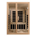 Golden Designs Dynamic Santiago 2-person Infrared Sauna with Low EMF in Canadian Hemlock - Front View