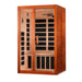 Golden Designs Dynamic Santiago Elite 2-person Infrared Sauna with Ultra Low EMF in Canadian Hemlock - Side View