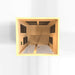 Golden Designs Dynamic Santiago Elite 2-person Infrared Sauna with Ultra Low EMF in Canadian Hemlock - Top View
