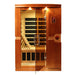 Golden Designs Dynamic Venice 2-person Infrared Sauna with Low EMF in Canadian Hemlock - Front View