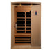 Golden Designs Dynamic Venice Elite 2-person Infrared Sauna with Ultra Low EMF in Canadian Hemlock - Front View