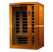 Golden Designs Dynamic Vittoria 2-person Infrared Sauna with Low EMF in Canadian Hemlock - Side View