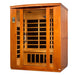 Golden Designs Dynamic Bellagio 3-person Infrared Sauna with Low EMF in Canadian Hemlock - Side View
