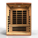 Golden Designs Dynamic Lugano 3-person Infrared Sauna with Low EMF in Canadian Hemlock - Inside View