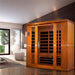 Golden Designs Dynamic Bergamo 4-person Infrared Sauna with Low EMF in Canadian Hemlock - Indoor